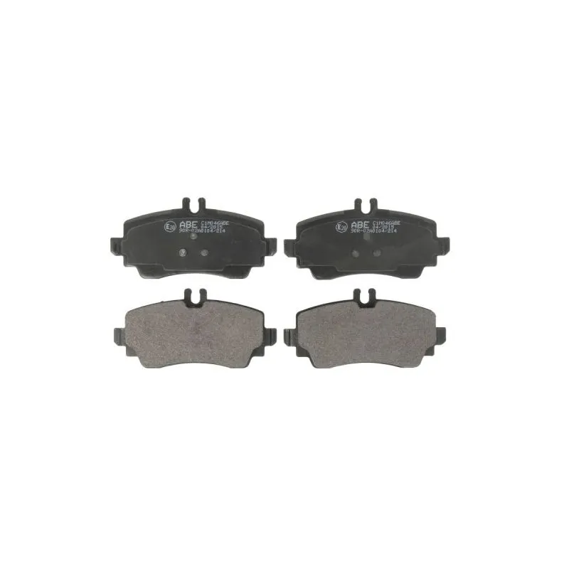 Jeu de 4 plaquettes de frein avant ABE C1M046ABE