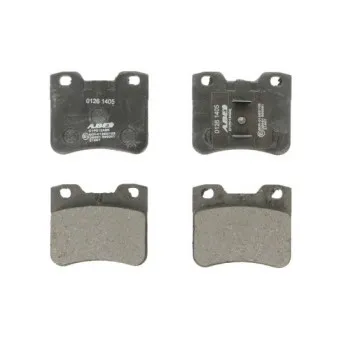 Jeu de 4 plaquettes de frein avant ABE C1P012ABE