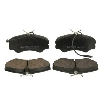 Jeu de 4 plaquettes de frein avant ABE C1P014ABE