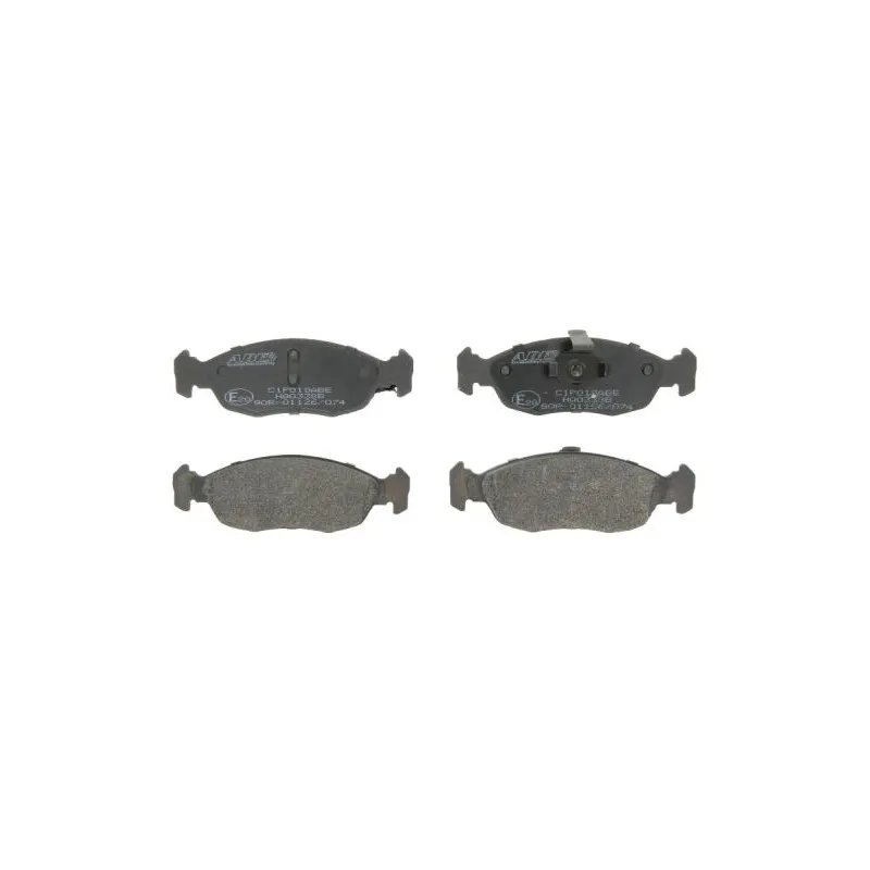 Jeu de 4 plaquettes de frein avant ABE C1P018ABE