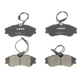 Jeu de 4 plaquettes de frein avant ABE C1P025ABE