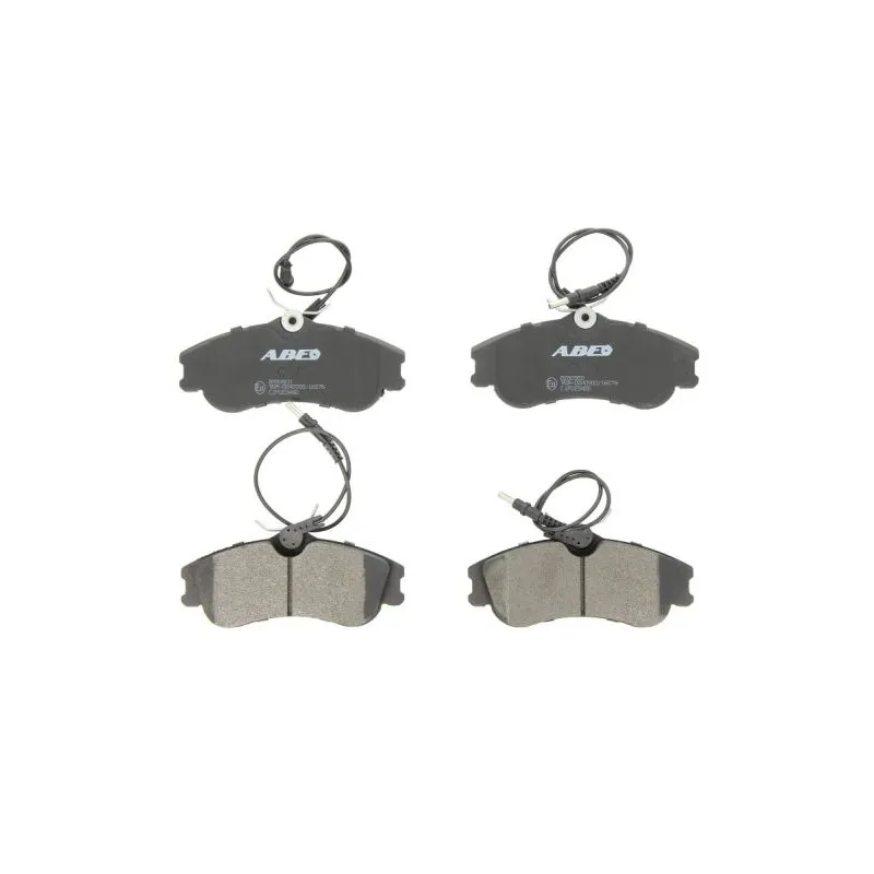 Jeu de 4 plaquettes de frein avant ABE C1P025ABE