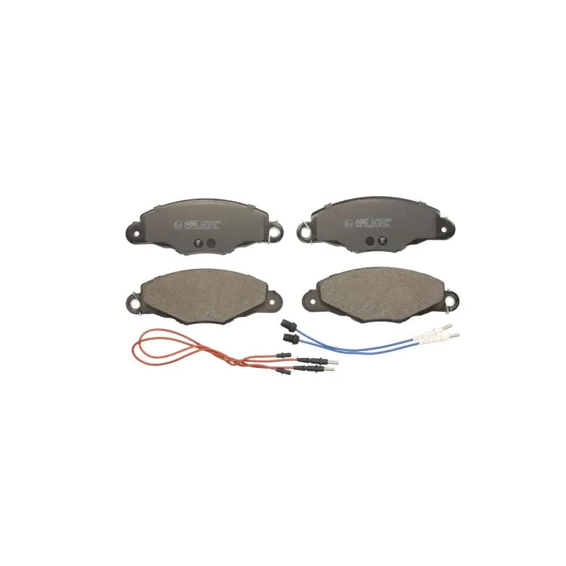 Jeu de 4 plaquettes de frein avant ABE C1P027ABE