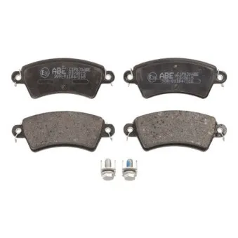 Jeu de 4 plaquettes de frein avant ABE C1P030ABE