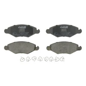 Jeu de 4 plaquettes de frein avant ABE C1P034ABE