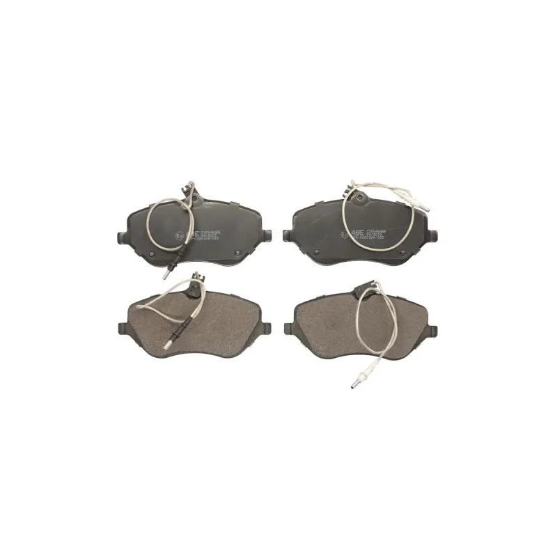 Jeu de 4 plaquettes de frein avant ABE C1P046ABE