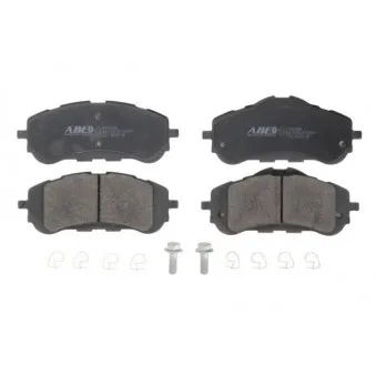 Jeu de 4 plaquettes de frein avant ABE C1P054ABE