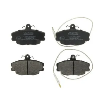 Jeu de 4 plaquettes de frein avant ABE C1R000ABE