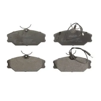 Jeu de 4 plaquettes de frein avant ABE C1R007ABE