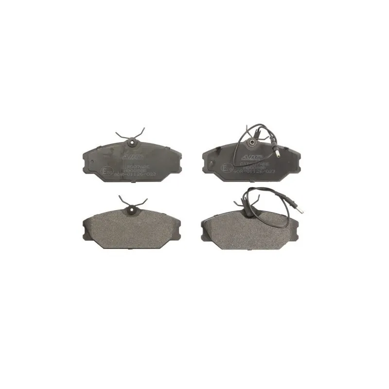 Jeu de 4 plaquettes de frein avant ABE C1R007ABE