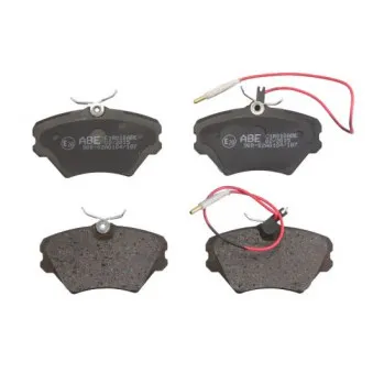 Jeu de 4 plaquettes de frein avant ABE C1R010ABE