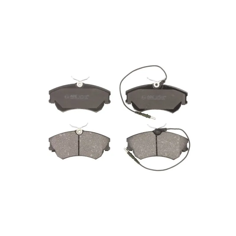 Jeu de 4 plaquettes de frein avant ABE C1R011ABE