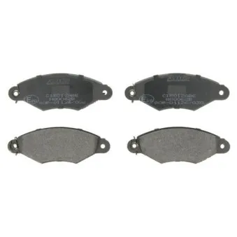 Jeu de 4 plaquettes de frein avant ABE C1R012ABE