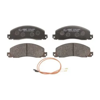 Jeu de 4 plaquettes de frein avant ABE C1R014ABE