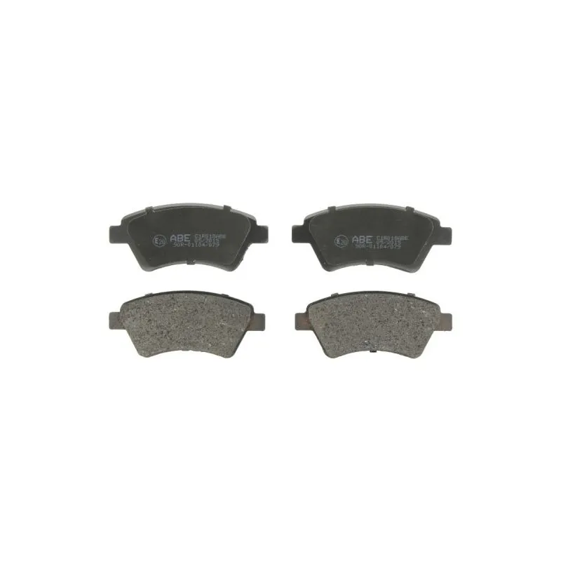 Jeu de 4 plaquettes de frein avant ABE C1R018ABE