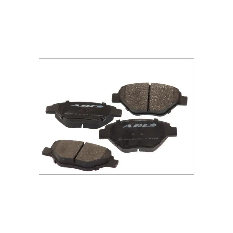 Jeu de 4 plaquettes de frein avant ABE C1R022ABE