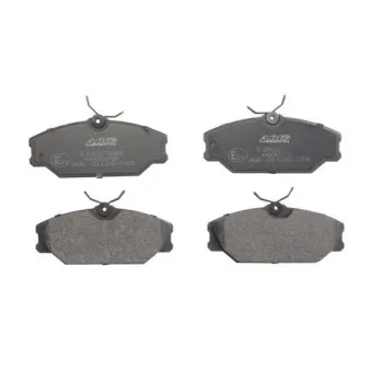 Jeu de 4 plaquettes de frein avant ABE C1R023ABE