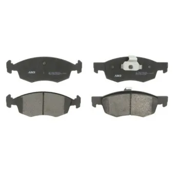 Jeu de 4 plaquettes de frein avant ABE C1R041ABE