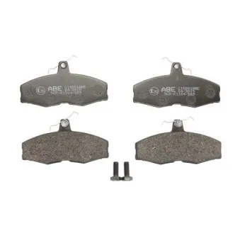 Jeu de 4 plaquettes de frein avant ABE C1S001ABE