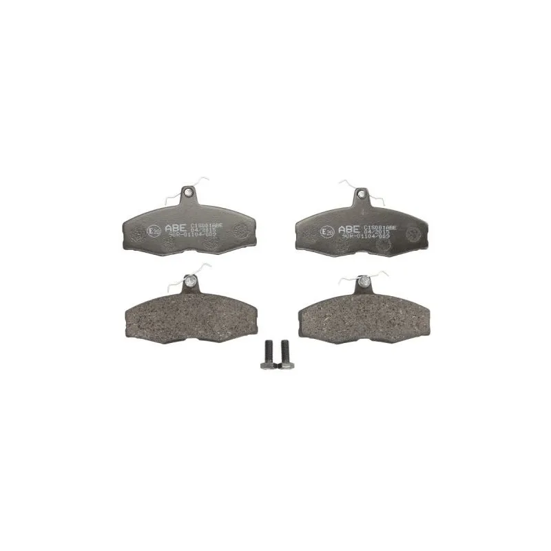 Jeu de 4 plaquettes de frein avant ABE C1S001ABE