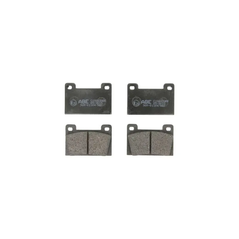Jeu de 4 plaquettes de frein avant ABE C1S002ABE