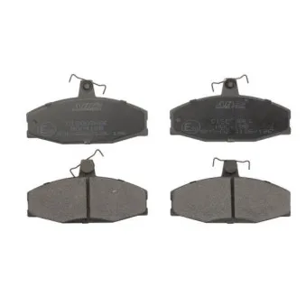 Jeu de 4 plaquettes de frein avant ABE C1S003ABE