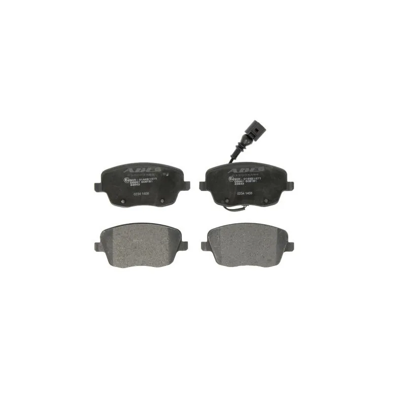 Jeu de 4 plaquettes de frein avant ABE C1S004ABE