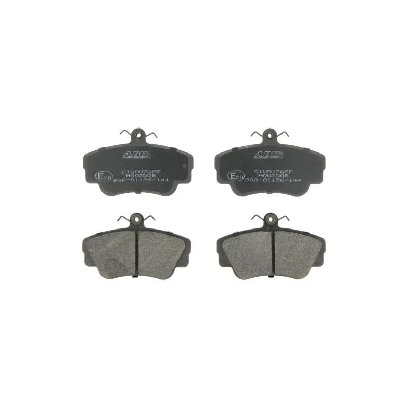 Jeu de 4 plaquettes de frein avant ABE C1V007ABE