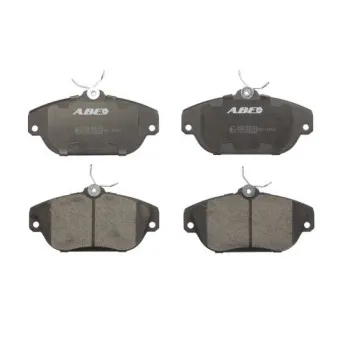 Jeu de 4 plaquettes de frein avant ABE C1V018ABE