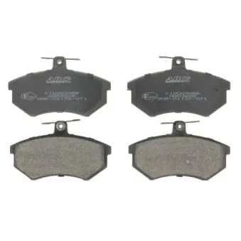 Jeu de 4 plaquettes de frein avant ABE C1W003ABE