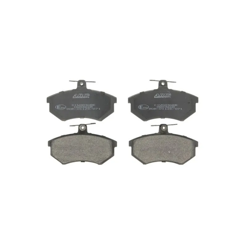 Jeu de 4 plaquettes de frein avant ABE C1W003ABE