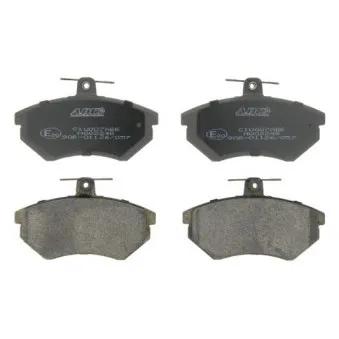 Jeu de 4 plaquettes de frein avant ABE C1W007ABE