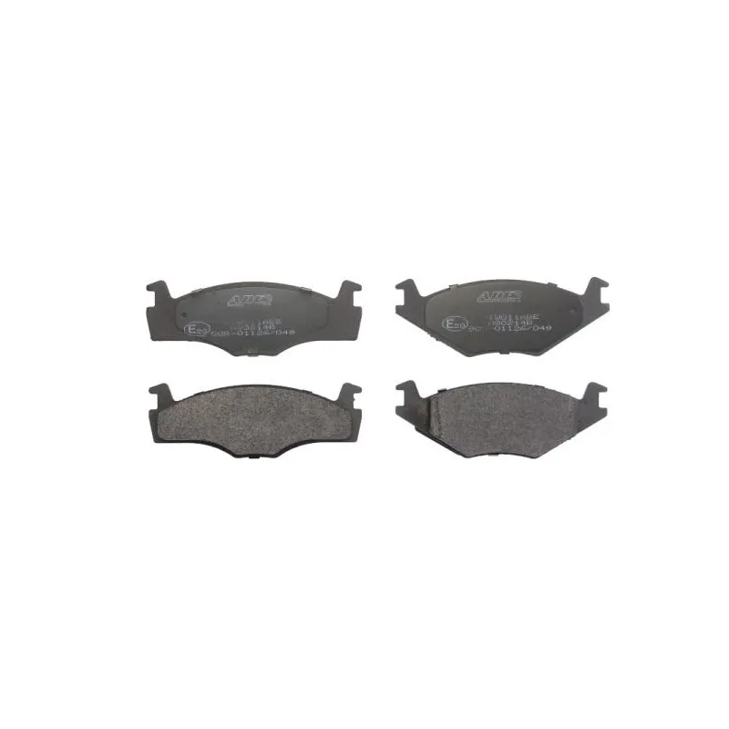 Jeu de 4 plaquettes de frein avant ABE C1W011ABE