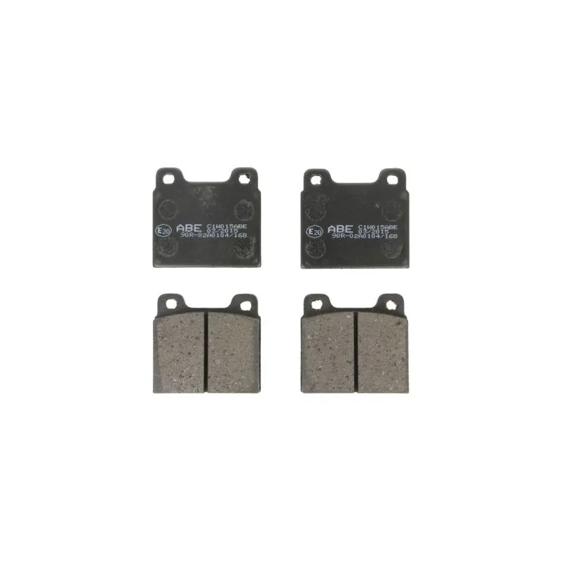 Jeu de 4 plaquettes de frein avant ABE C1W015ABE
