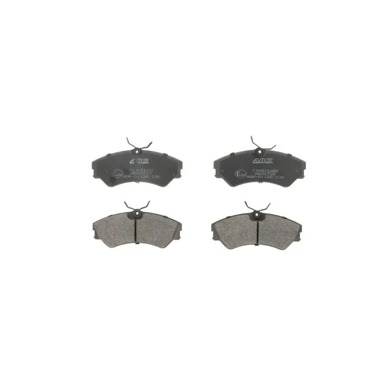 Jeu de 4 plaquettes de frein avant ABE C1W021ABE