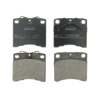 Jeu de 4 plaquettes de frein avant ABE C1W022ABE