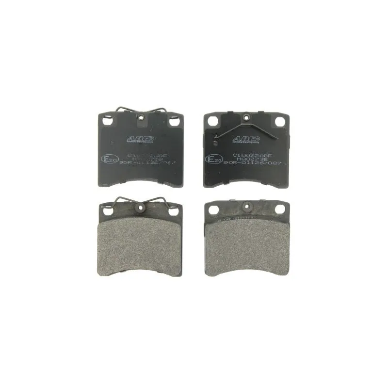 Jeu de 4 plaquettes de frein avant ABE C1W022ABE