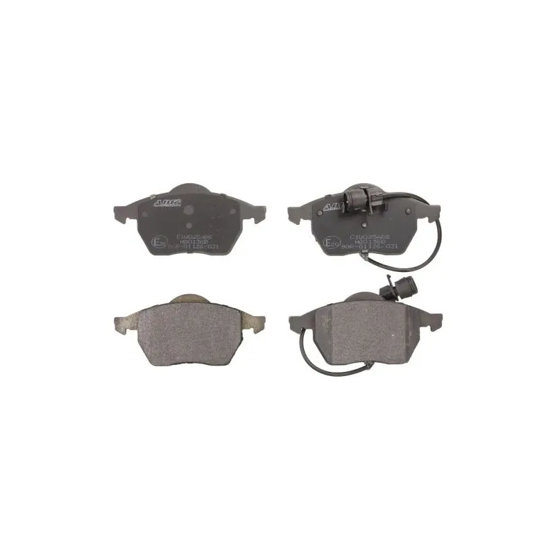 Jeu de 4 plaquettes de frein avant ABE C1W025ABE