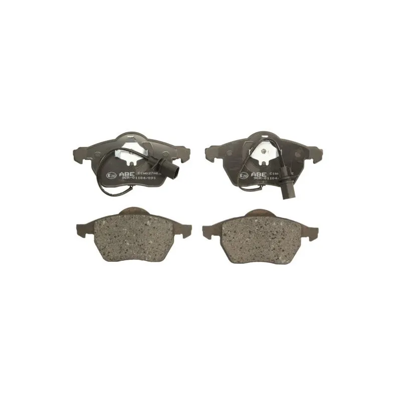 Jeu de 4 plaquettes de frein avant ABE C1W027ABE