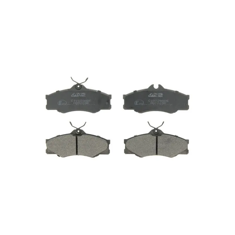 Jeu de 4 plaquettes de frein avant ABE C1W028ABE