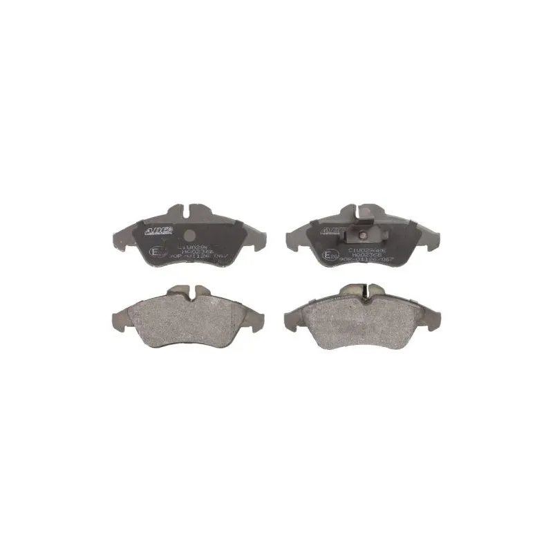 Jeu de 4 plaquettes de frein avant ABE C1W029ABE