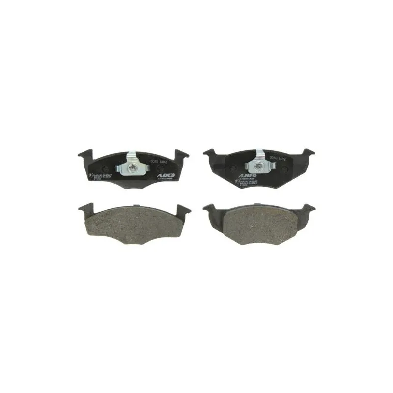 Jeu de 4 plaquettes de frein avant ABE C1W034ABE