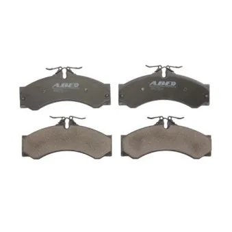 Jeu de 4 plaquettes de frein avant ABE C1W036ABE