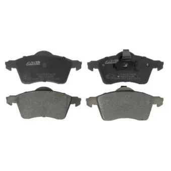 Jeu de 4 plaquettes de frein avant ABE C1W037ABE