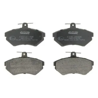 Jeu de 4 plaquettes de frein avant ABE C1W038ABE
