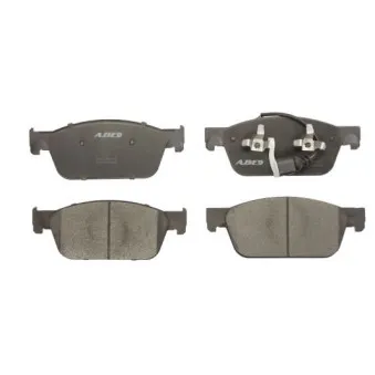 Jeu de 4 plaquettes de frein avant ABE C1W064ABE