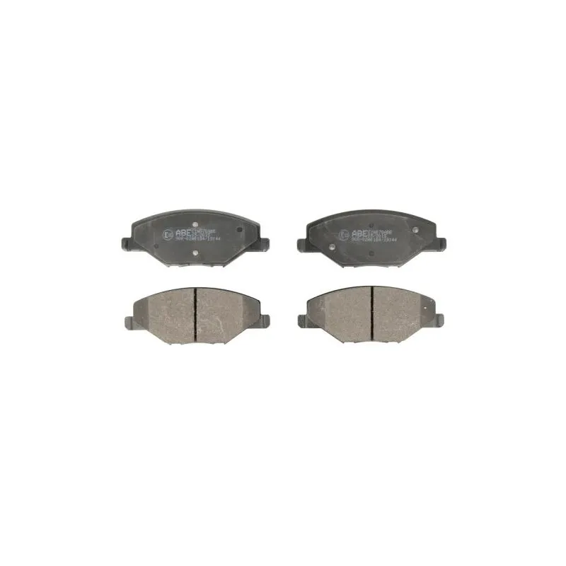 Jeu de 4 plaquettes de frein avant ABE C1W070ABE