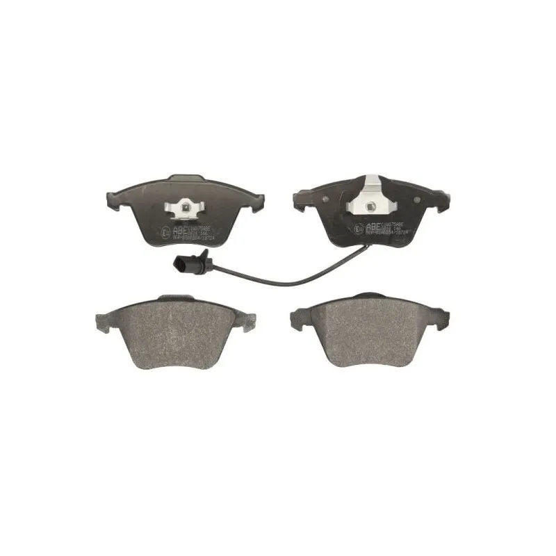 Jeu de 4 plaquettes de frein avant ABE C1W075ABE