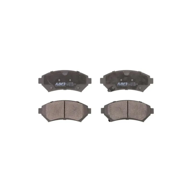 Jeu de 4 plaquettes de frein avant ABE C1X017ABE
