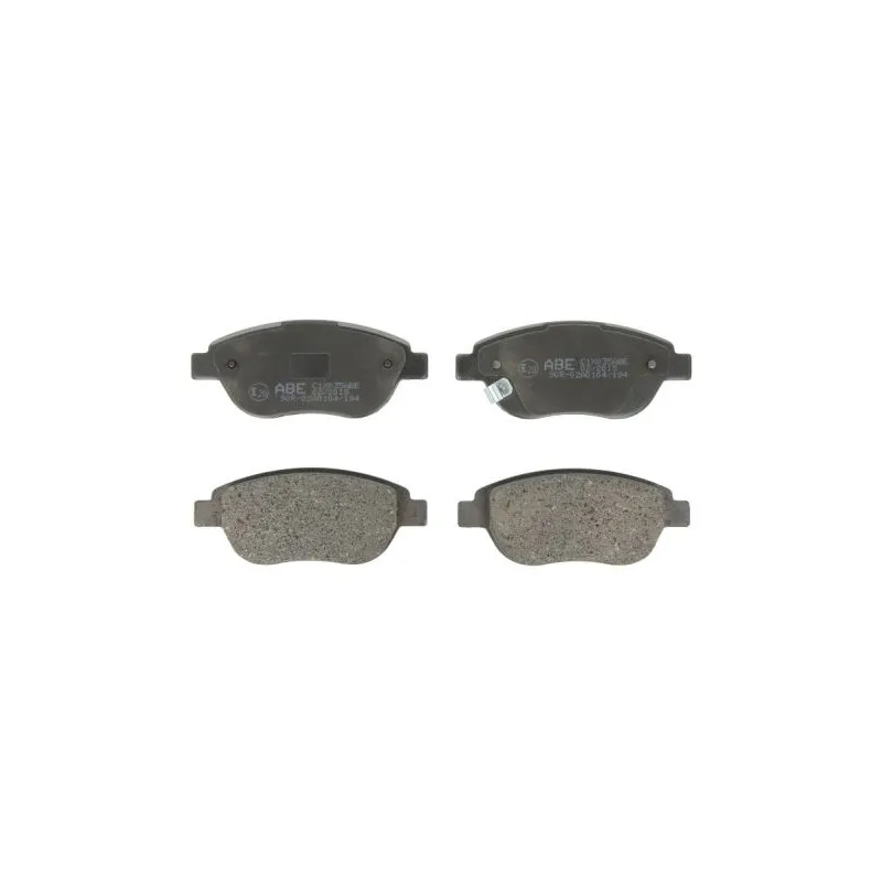 Jeu de 4 plaquettes de frein avant ABE C1X035ABE